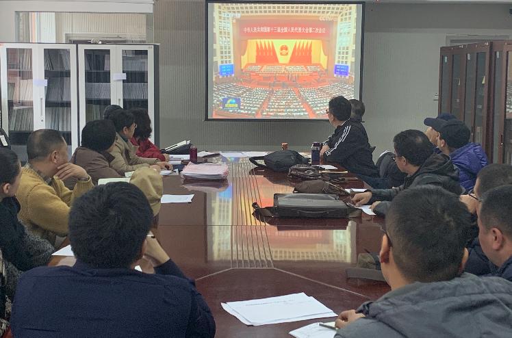 美术系干部教师观看两会视频 美术系干部教师观看两会视频